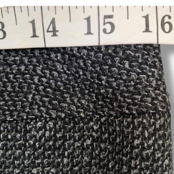 Halogen Skirt Women's Sz 10 Career Tweed Pencil Monochrome Back Exposed Zipper - Picture 6 of 7